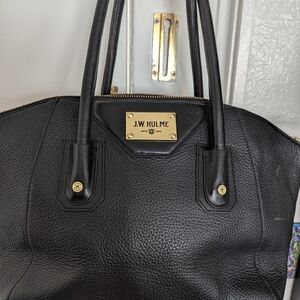 Black Leather Tote Bag